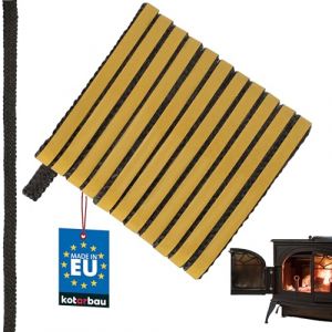 KOTARBAU&reg; Joint Insert Chemin&eacute;e - Joint Po&ecirc;le &Agrave; Bois - 8 x 2 mm - Fibre de Verre - 2,5 m - Noir - R&eacute;sistant &agrave; la Chaleur - Autocollant (KOTARBAU, neuf)