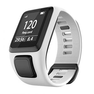Shieranlee Sport Bracelet pour Tomtom Watch, Silicone Respirant Bracelet avec goupille &agrave; lib&eacute;ration Rapide Compatible pour Tomtom Runner 2/ Runner 3/ Spark/Golfer 2 Sports GPS Running Smartwatch (GOOSPERY-UK, neuf)