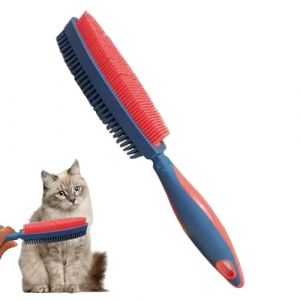 Brosse pour chat pour la perte de poils, brosse double face pour soins de la peau des animaux &ndash; Outils de beaut&eacute; multifonctionnels pour le toilettage, la perte, le massage, les fournitures pour (futbenat, neuf)