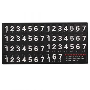 Futheda Autocollants clavier ou piano pour clavier 54/61 touches amovibles Piano et clavier Note de musique Autocollants avec guide d'utilisation (français non garanti) Idéal pour les débutants (Futheda, neuf)