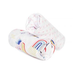 FlyIdeas Draps Housse 50x90 Cododo - Parure 2 Pcs 100% Coton, Al&egrave;se Prot&eacute;g&eacute; Matelas Compatible avec Berceau Cododo et Matelas 90x55 50x83 40x90 et similares (Art&egrave;Srls, neuf)