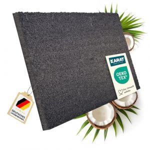 KARAT | Paillasson en Noix de Coco Naturelle, Fibres de Coco Antidérapantes | Idéal pour Une Utilisation Intérieure et Extérieure | 2 Épaisseurs au Choix | 200x400 cm | 1,7 cm, Gris (MEISTEREI, neuf)