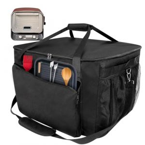 Sac de Transport pour Barbecue d'extérieur Ninja Woodfire-Sac de Transport imperméable pour Four à Pizza Ninja-Anti-décoloration et résistant aux UV - Tissu Oxford 600D -avec Poches pour (nuomiou-uk, neuf)