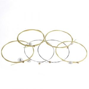 Cordes de guitare acoustique, 6 cordes de rechange pour guitare folk, cordes en acier de haute qualité pour guitare acoustique, guitare en bois, débutants, interprètes de guitare (babiesian, neuf)