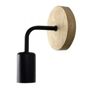 Swiixxer Applique Murale en Bois Applique Vintage Applique Murale Luminaire E27 Lampe de Chevet R&eacute;tro D&eacute;cor Industriel Salle &agrave; Manger Chambre Lumi&egrave;re (L.Lao, neuf)