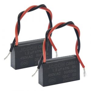 (Paquet de 2) CBB61 450V AC 1.2UF 5% 50/60Hz Condensateur de marche en polypropyl&egrave;ne m&eacute;tallis&eacute; pour le d&eacute;marrage du moteur d'un ventilateur de plafond (SHEN ZHEN ERIC ELECTRONICS TECHNOLOGY LIMITED, neuf)
