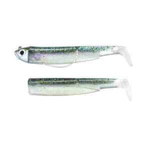 Fiiish Combo Black Minnow + Tete Plombee Shore - 7Cm - 3G - Kaki - BM492 (KERFISH, neuf)