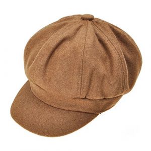 ZLYC Femme Classique Casquette Gavroche Hiver Casquette Souple(Chameau),Taille Unique (DLAPL-EU, neuf)