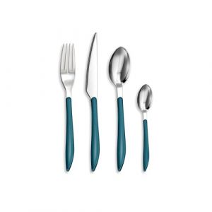 Ménagère 24 pièces - Collection Drop (Bleu) (TB Groupe, neuf)