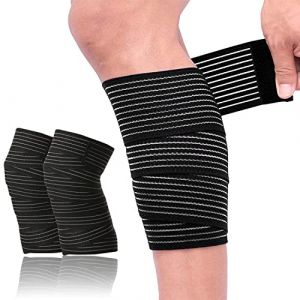 4 Pack Tandage Du Genouill&egrave;re, Bandage Sportif Support&eacute; Au Genou, Sport De Force De Kiebandage, &eacute;chelle Du Genou Comprim&eacute; Pour Le Bras, Le Coude, Le Veau, La Main, La Cheville, Le Poignet, Le Genou (dixunting, neuf)