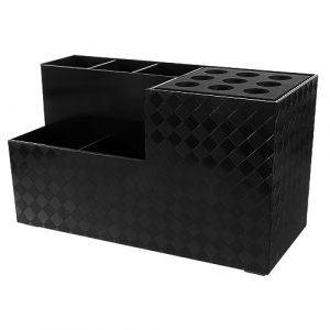 CANIGHT Organisateur d'Outils de Coiffure Boîte de Rangement Multifonctionnelle Support pour Ciseaux et Peignes Noir Grand Volume pour Salon et Usage Domestique (ZORIYOI, neuf)