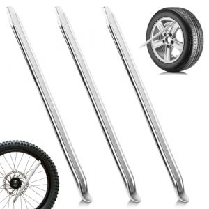KILDOWS 3 Pièces Demonte Pneu, 30cm Démonte Pneu Moto Levier de Pneus de Voiture Manuel Outils de Réparation de Pneu Démonte-Pneu pour Changement de Pneu Trottinette Electrique Vélo Moto Voiture (STORE TISTIRNT, neuf)