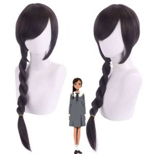 LINLINCD Perruque de cosplay anime Coser Anime Cosplay Wonder Egg Priority Perruque Neiru Aonuma Cheveux longs pour femme avec fouet avec bonnet de perruque gratuit pour Halloween (qiu lai shan mao hang, neuf)