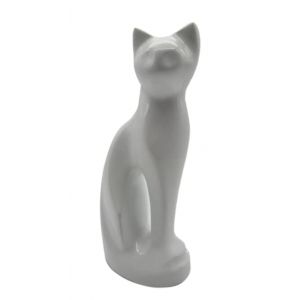 Urne Chat Statue, Urne Funéraire pour Chat, Mémorial pour Chat, Urne pour Cendres De Crémation, Souvenir De Son Animal De Compagnie (Blanc) (French Paradis, neuf)