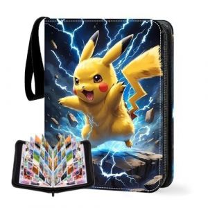 Classeur Carte Avec Fermeture Éclair, 50 Pages 900 Cartes, Album Avec Portable Poignée, Porte Cuir Imperméable, Convient Aux Collections (Zoouan_store, neuf)