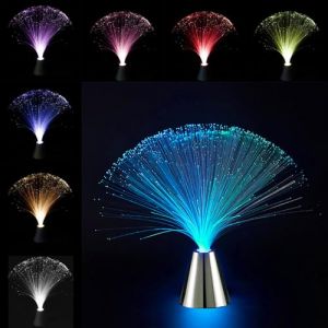 BNOYONERAS Lampe &agrave; Fibre Optique Changeant de Couleur, Glowhouse Lampe en Fibres Optiques, Lampes de Bureau &agrave; Fibre Optique LED, D&eacute;coration de F&ecirc;te de Vacances pour Salon, Salle de Bain, Bar, 1 PCS (zhiyinhouse, neuf)