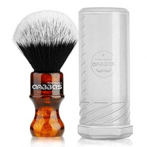 Anbbas Blaireau Rasage Avec Manche en R&eacute;sine,blaireau synth&eacute;tique,Qualit&eacute; Sup&eacute;rieure,Bon Choix Pour Brosse Rasoir Blaireau Homme (Funshop-FR, neuf)