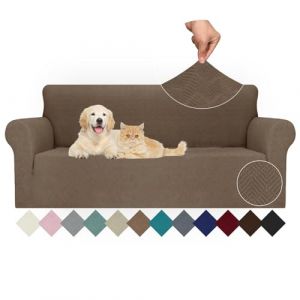 Ystyle Extensible Housse Canapé 3 Places, Universelle Housse De Canapé avec Accoudoirs, Housse Protection Canapém, Sofa Cover Antidérapante, Couvre Canapé pour Chiens Chats Animaux, Marrone (YSTYLE HOME, neuf)
