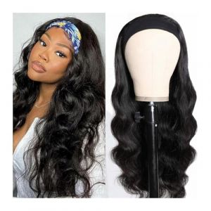 Perruques en cheveux humains sans dentelle, perruques ondulées, perruques brésiliennes ondulées, perruques en cheveux humains for femmes, perruques sans colle, cheveux humains prêts à porter(22inches) (hairongshangdian, neuf)