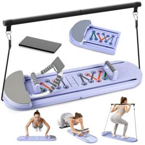 Mini Pilates Reformer Multifonction Reformer Pilates Appareil Abdominale et entra&icirc;nement Complet du Corps, Mini Pilates Reformer avec Rouleau &agrave; Rebond Automatique, Pliable et Compact pour la Maison (RDTdirect, neuf)