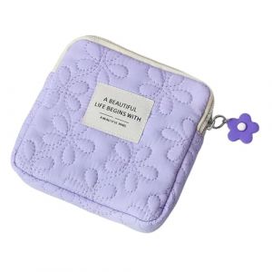 predolo Pochette rangement pour serviettes hygi&eacute;niques, accessoire poche, pochette pour maquillage f&eacute;minin, Violet (mubenbeo, neuf)
