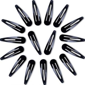 20 Pièces Barette,Barettes Cheveux,Pince Plate Cheveux,Barrette Cheveux Femme,Barettes Cheveux Fille,pour Fille,Enfant,Femmes,Antidérapant,5cm,Noir (Zhen Xin shop, neuf)