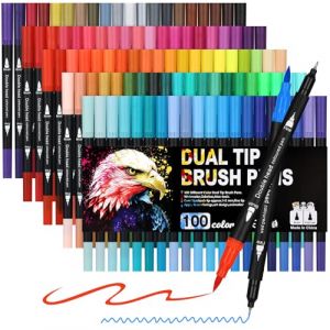 Owelth Feutre Coloriage Adulte, 100 Couleurs Double Pointe Feutre Aquarelle pour Dessin, Mandalas, Manga, Doodling et Calligraphie, Brush Pen pour Débutants et Artistes (SHENZHI I-COMERCE S.R.L., neuf)