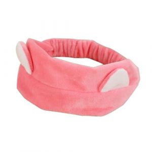 ARTSEWPLY Bandeau Oreilles de Chat pour Femmes et Filles Accessoire Beaut&eacute; Tissu &Eacute;lastique Rouge Past&egrave;que Bandeau Maquillage et Coiffure Mignon pour Visage et Spa (Xiiierw, neuf)