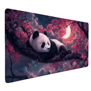 Panda Tapis de Souris XXL 900x400x3mm Animal Tapis de Souris Gamer Mouse Pad, Japonais Mouse Pad, Base Antid&eacute;rapante en Caoutchouc, Grande Protection Bureau &eacute;tendue la Maison et Le Deco Bureau S-972 (Zhnncfgg, neuf)