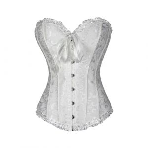 NaLatia Corset Femme Bustiers 2024 Vintage Embroidered Bustier Chic et Elegant Pirate Corset Princesse Sexy Femme Deguisement Grande Taille (GUnakd, neuf)