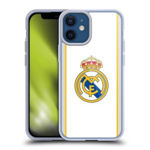 Head Case Designs sous Licence Officielle Real Madrid CF Blanc Badge Coque en Gel [Protection de Qualit&eacute; Militaire] Compatible avec Apple iPhone 12 Mini (eCell, neuf)