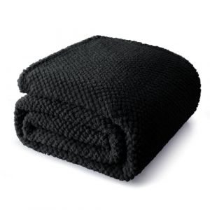 Whale Flotilla Plaid Couverture Polaire 230x270cm, Plaid Jet&eacute; de Canap&eacute;, Couverture Canape Lit Microfibre Confortable Chaud et Doux, Noir (Whale Flotilla FR, neuf)