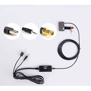 EZoneTronics Adaptateur Dab/Dab+ pour autoradio, r&eacute;cepteur Radio num&eacute;rique + c&acirc;ble AUX avec antenne Dab, bo&icirc;tier Tuner &eacute;metteur FM pour autoradio Universel et Android Autoradio (EZoneTronics, neuf)