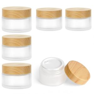 HOTUT 6pcs Pot de Cr&egrave;me Vide en Verre, 30ml/20ml Pot Vide en Verre, Petite Contenants Cosm&eacute;tiques, Boite &eacute;chantillon Cosm&eacute;tique de Voyage, Pots Creme Vide pour Lotions Cr&egrave;mes Onguents Maquillage (AomigEU, neuf)