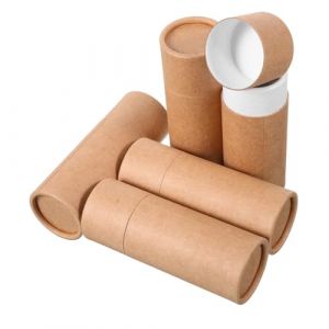 LOORGVEL Lot de 5 Tubes Carton Kraft 20ml Cylindriques &Eacute;tanches pour Huiles Essentielles Voyage et Aromath&eacute;rapie Emballage Papier Kraft Rond (YANJHG, neuf)