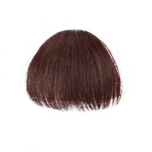 Frange Cheveux Perruque synthétique Air Bangs naturel court brun blond noir faux cheveux frange Extension pince en morceaux de cheveux Extensions de cheveux(Dark Brown) (haolihuariben, neuf)