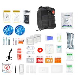 Trousse de Secours Tactique XL – Kit d’Urgence Militaire – Sac Médical Robuste Assemblé en France – Idéal Survie, Armée, Airsoft, Randonnée, Voiture, Maison - Trousse de Premiers Soins tactique (I2STraining, neuf)