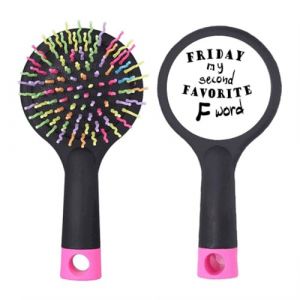 Brosse &agrave; cheveux d&eacute;m&ecirc;lante en anglais Friday My Second Favorite Salon Base coussin (bestchong, neuf)