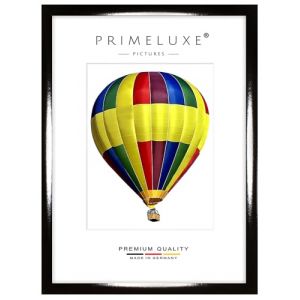 PrimeLuxe Cadre photo en bois 36 x 48 cm (Dimension de l'image) en Noir-brillant | Couleur et taille sélectionnables | pour affiches | Puzzle | collage de photos (E-Commerce DELUXE, neuf)
