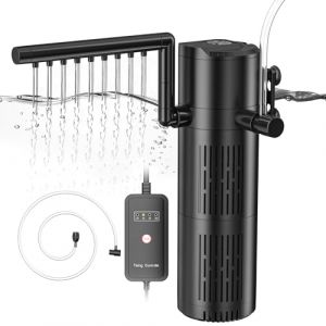 Forever Speed Filtre d'aquarium - Filtre Interne avec 6W Clarificateur UVC, Filtre Nano pour Aquarium 5 en 1 pour bac &agrave; Poissons de 20L-1500L (12W 800L/H) (cocomia, neuf)