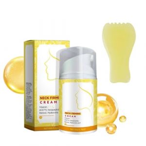 Cr&egrave;me Raffermissante Pour Le Cou,Creme Anti Rides Femme,Creme Lifting Immediat Visage,R&eacute;tinol Cremes Anti-&acirc;ge Pour Le Cous,Combattre le Double Menton,Raffermissement et Hydratation Au Collag&egrave;ne 50g (BaiYuZ, neuf)