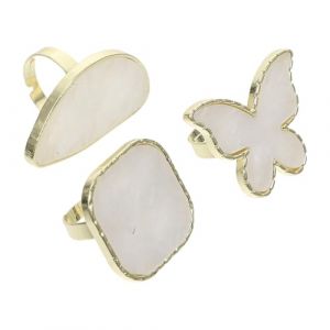 TOYANDONA Lot de 3 Palettes de Manucure Ring en ABS Lisse Plateau de M&eacute;lange de Couleurs d'Ongles pour Nail Art DIY Planches Couleur Carr&eacute;e Demi-Lune et Outil Pratique pour Salon et (Y HEART, neuf)