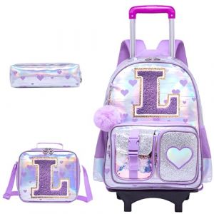 HTgroce Sac &agrave; Dos Filles avec Roulettes Cartable Primaire Trolley pour Fille (Lldaily EUR, neuf)
