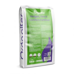 Engrais Pour Haies, Ifs Et Conif&egrave;res - Tout-En-Un - 10 Kg Pour 200 M2 - Granul&eacute;s Pour Une Croissance Dense Et Verte, Des Racines Fortes Et Une R&eacute;silience - Pour Des Haies Saines - Organifer (Wilpe Store, neuf)