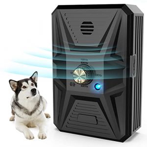 Anti Aboiement pour Chien, Dispositif Anti Aboiement ,33 Pieds Rechargeable Dispositif Dissuasion pour Petits et Grands Chiens Exterieu, Anti-Aboiement Chiens Ultrason pour Chien Anti Aboiements pour (Queenmew, neuf)