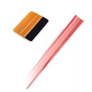 Bandeau Saumon Pare Soleil Film a Poser sur Pare Brise Couleur graduelle reflechissante Effet mirroir de Teinte Chrome. Application Interieure en Haut pour ombrage et Filtration (Station Mania, neuf)