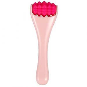 LRXIYODE Appareil Masseur Rouleau Peau Des Yeux Visage Taille Compacte Silicone Rose Clair Et Fuchsia Multifonction Soin Oculaire Visage Contour Des Yeux (XPWU, neuf)