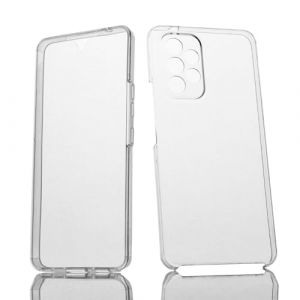 Max Power Digital Coque pour Samsung Galaxy A53 5G Silicone Transparent Housse Antichoc Double Face 360 Degr&eacute;s Etui Arri&egrave;re et Avant - Protection Compl&egrave;te de Votre T&eacute;l&eacute;phone Portable (Max Power Digital, neuf)