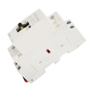 Contacteur Jour Nuit 2P 25A 220V 50Hz Din Rail Contacteur Ca Domestique avec Interrupteur de Commande Manuelle Contacteur Jour Nuit Chauffe Eau Ac Contactor (2NO) (Yesyesta, neuf)