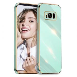 POUHYE Coque pour Samsung Galaxy S8 Plus / S8+ &Eacute;tui, Galvanis&eacute; Silicone Case Antichoc Anti Rayures Souple TPU Cover Housse L&eacute;g&egrave;re Protection Cam&eacute;ra Coque pour Samsung Galaxy S8 Plus / S8+ Vert (SUPGUARD-EU, neuf)
